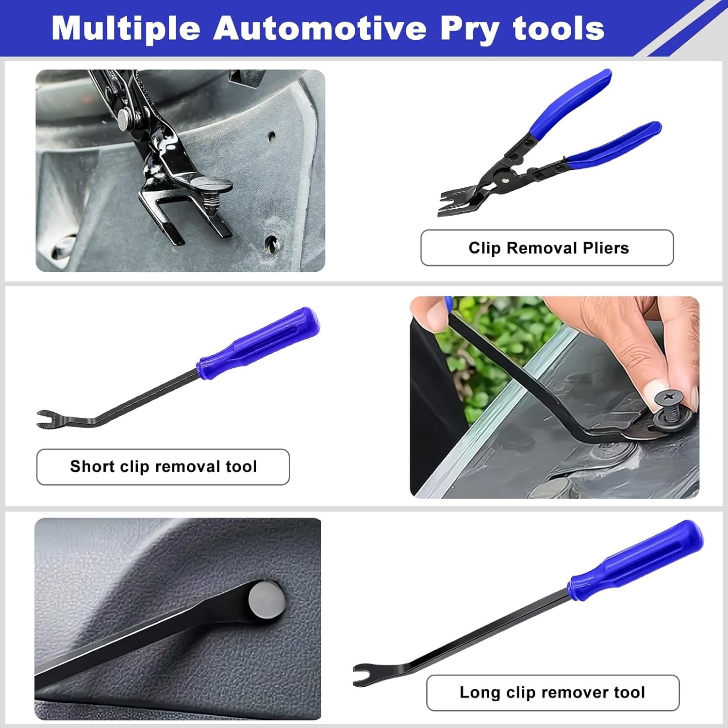 Ergonomic Auto Trim Repair Tool Set – Pliers, Fastener Remover & Storage Bag