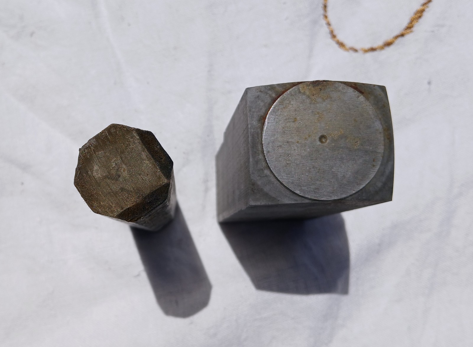 2 Steel Auto Bodywork Dolly’s Octagon And Rectangle Anvils