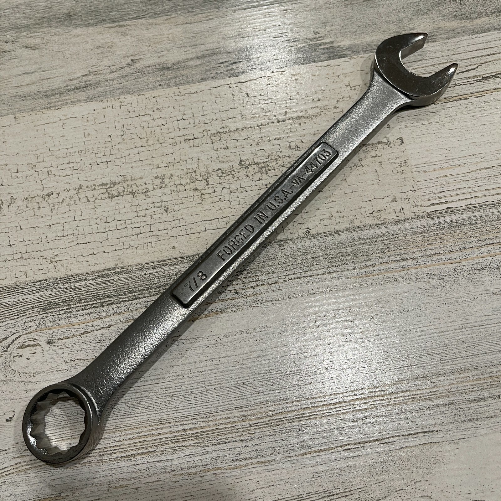 USA Made = CRAFTSMAN = 7/8″ WRENCH Standard SAE INCH Combination 44703 NOS 12 PT