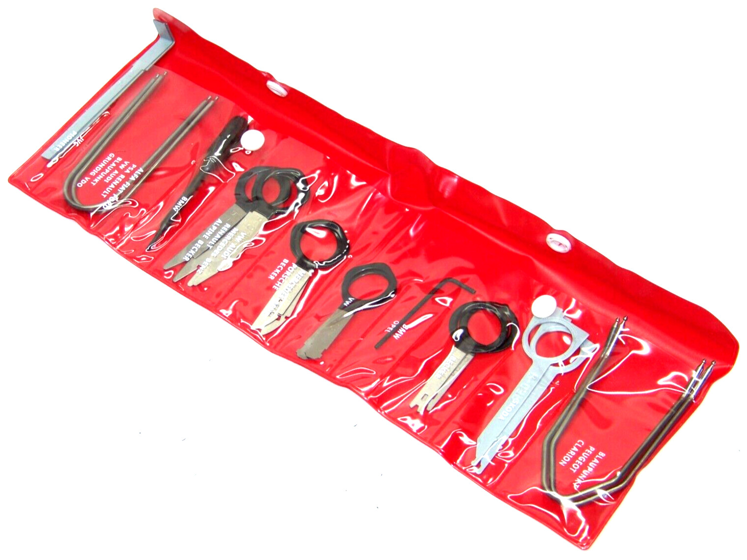 20pc Car Radio Stereo Release Removal Tool Set Key U Hook Key, Allen Wrench, Kit