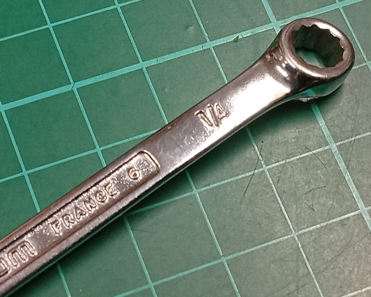 Facom No40, 1/4″ AF, OGV Combination Spanner, Made In France