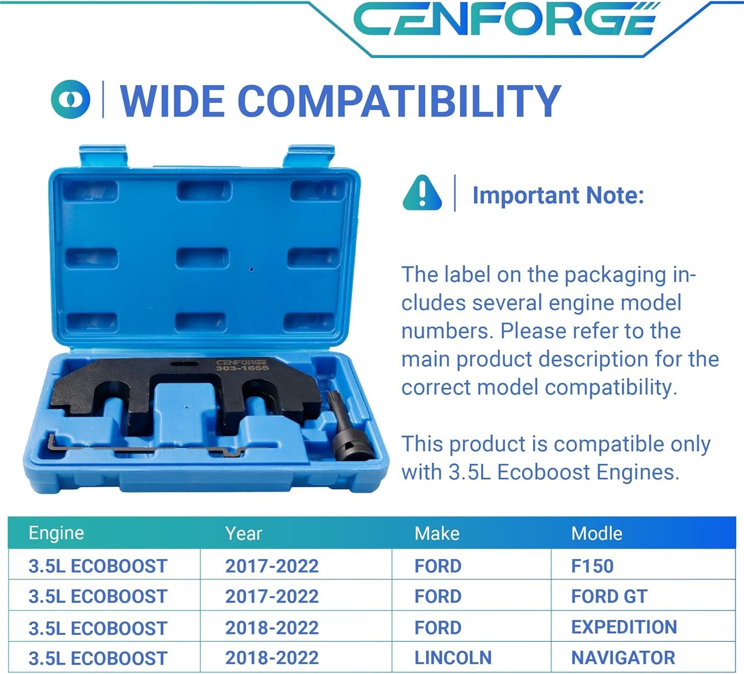 303-1655 Camshaft Holding Tool, 3.5 Timing Tool Kit Compatible with 3.5L EcoB…