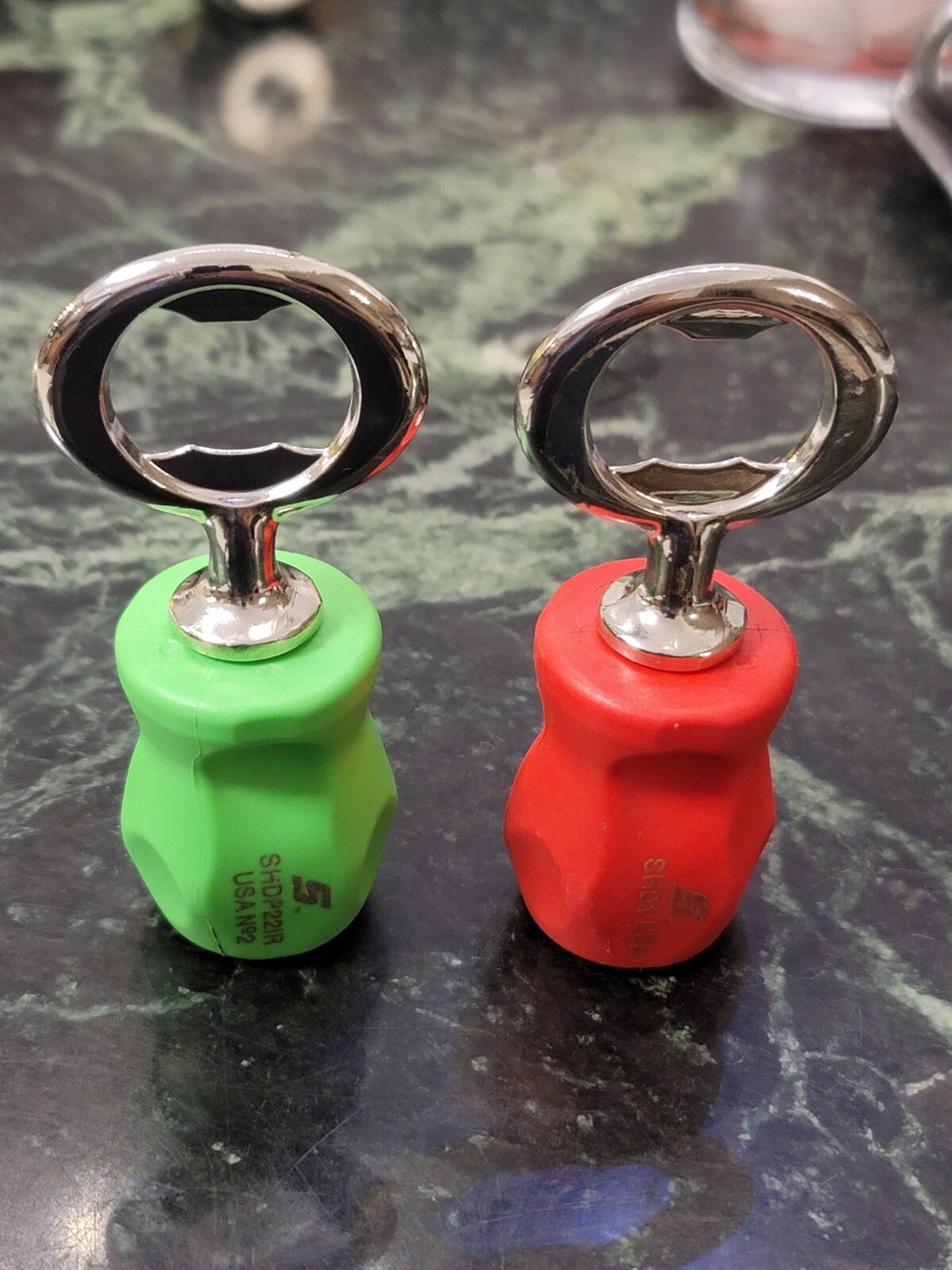 Snap-on Handle Bottle Opener STUBBY RED
