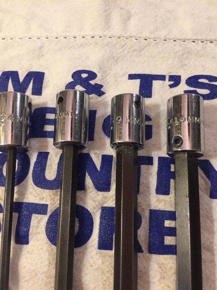 Mac Tools USA 3/8″ Drive 4pc Long Hex Metric Socket Drivers, 4mm, 7mm, 9mm, 10mm