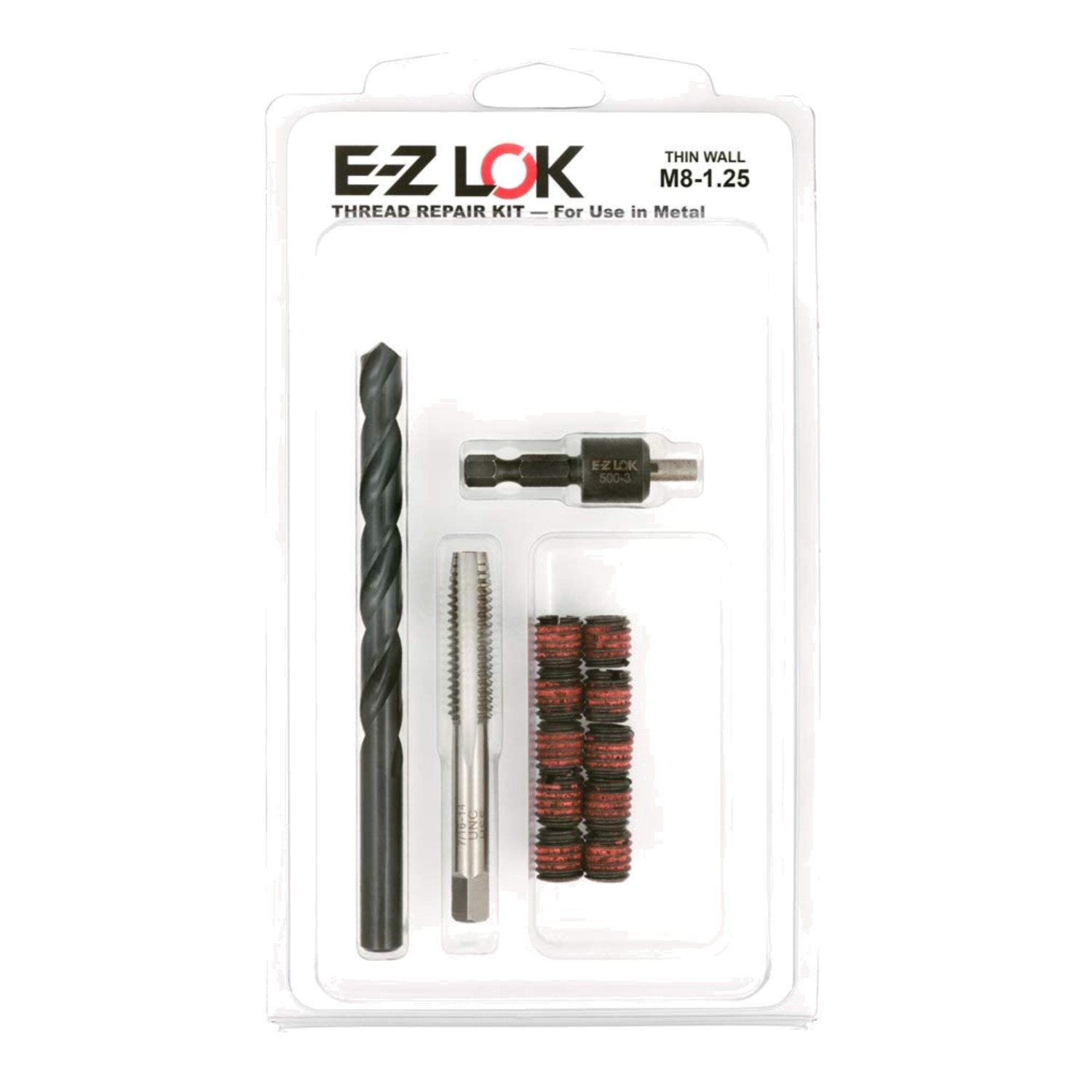 M8-1.25 Metal Thread Repair Tool with Installation Drive