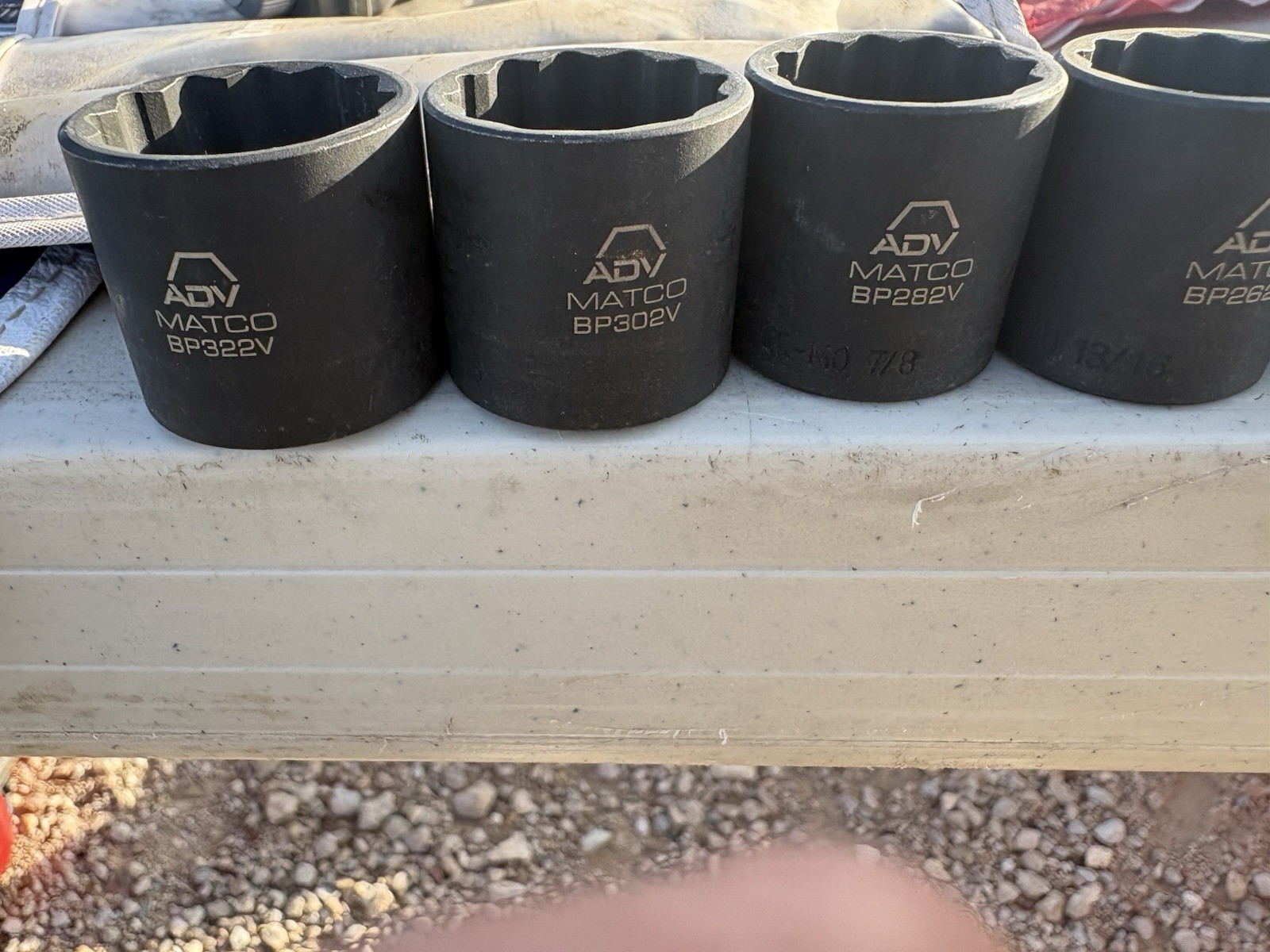 Matco ADV 12 Pc Socket, SAE. Used Clean.! 5/16-1”. FREE DELIVERY.!! (14)