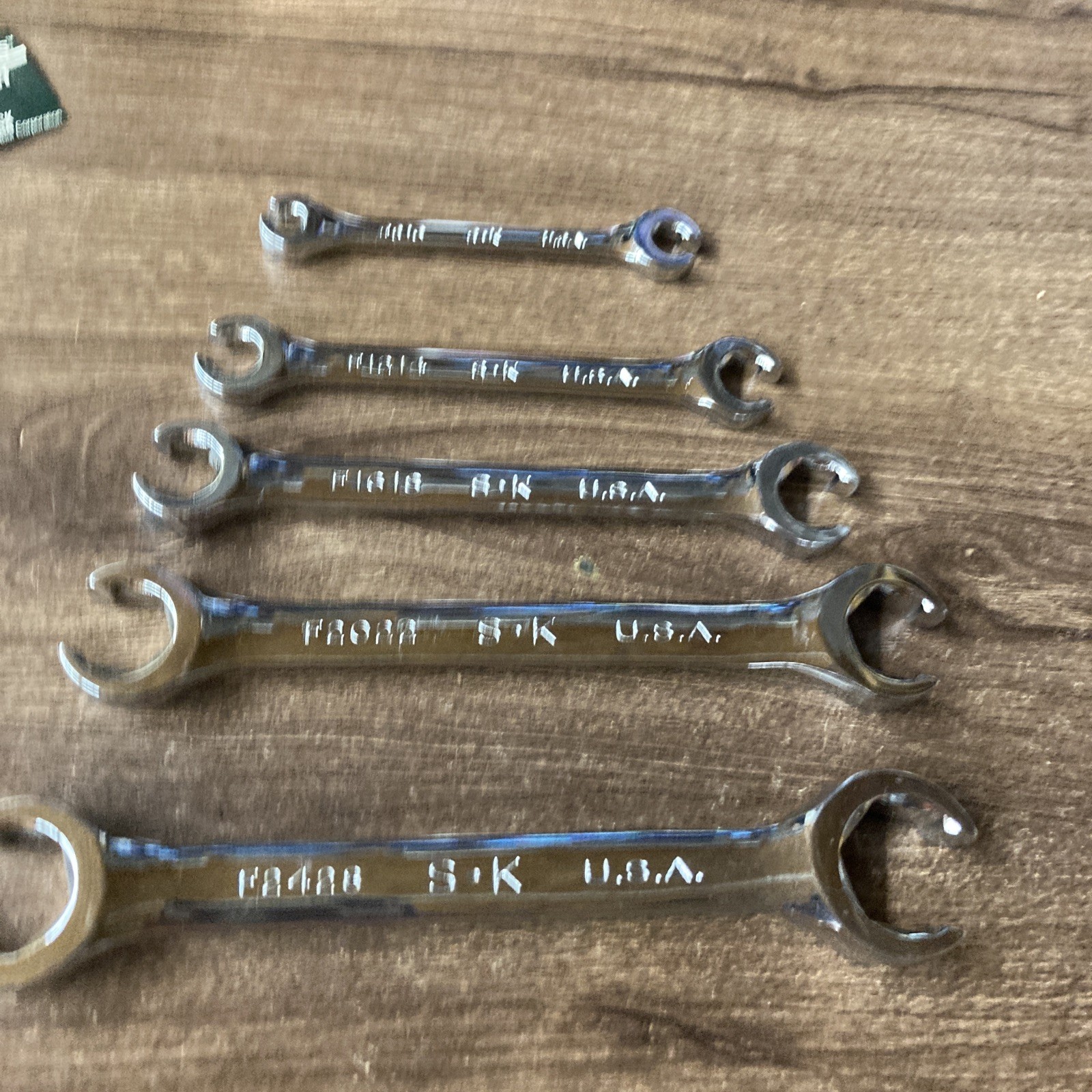 SK Tools USA 381 SAE 1/4-7/8″ 5pc Flare Nut Line Wrench Set, 6 Point