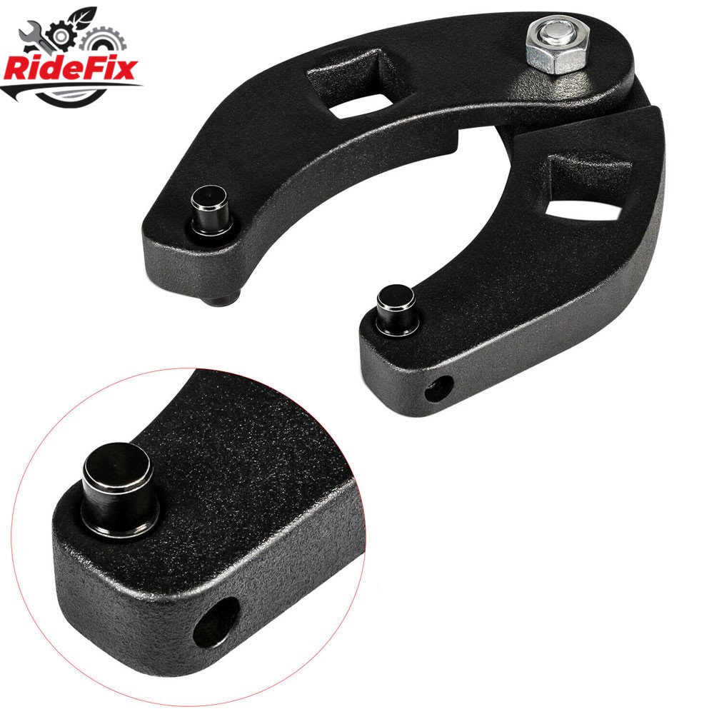 2PCS Adjustable Gland Nut Wrench 1266 + 7463 Spanner Tool For Hydraulic Cylinder