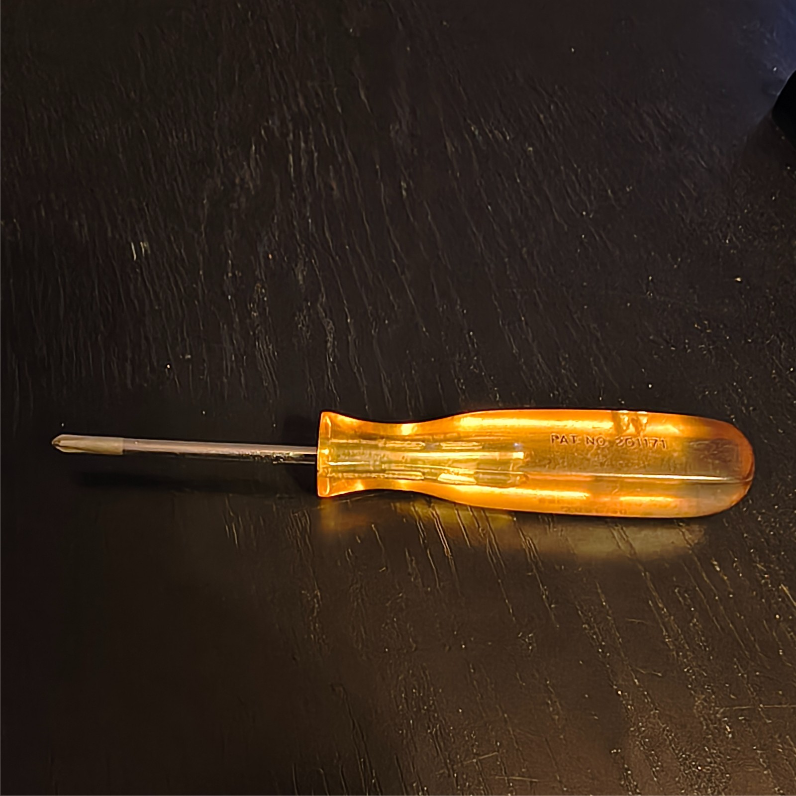 Vintage Snap On Pocket Clip Clear #1 Phillips Tip Screwdriver SSDP204 A7