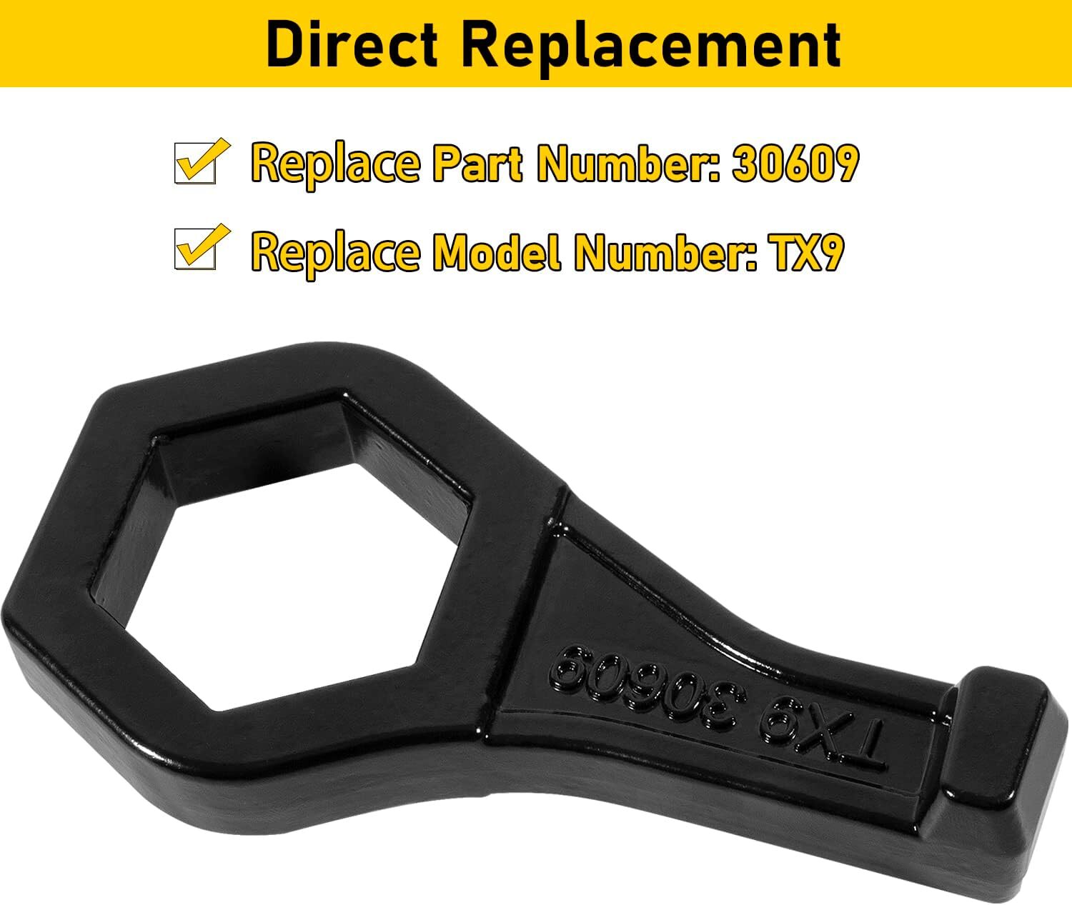 Universal 30609 Model TX9 Porkchop 1-1/2″ Cap Nut Wrench Fits Standard Cap Nuts