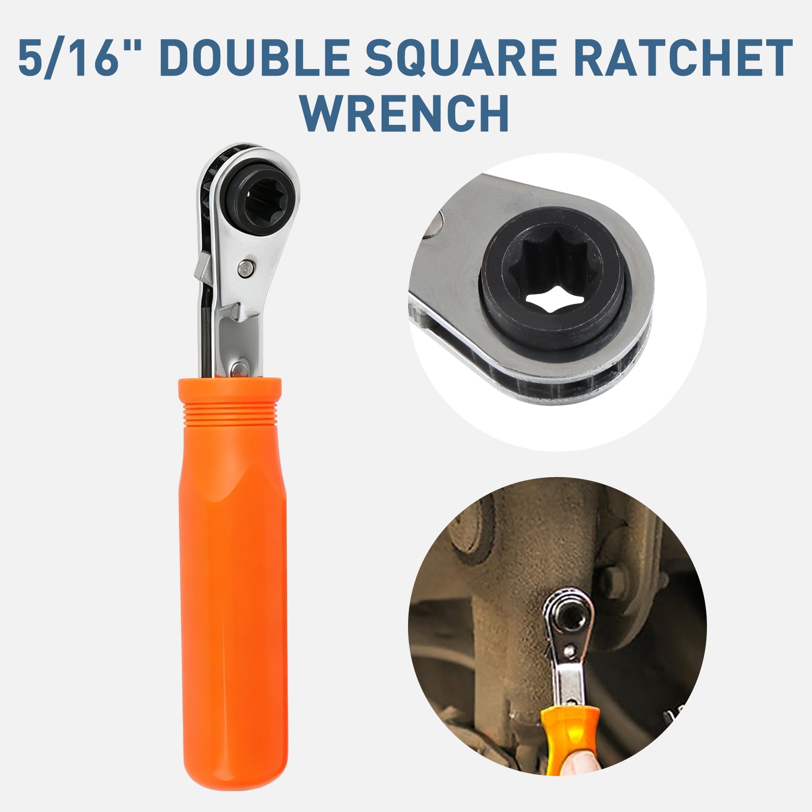 Automatic Slack Adjuster Release Hand Tool Set Adjust 5/16″ Ratchet Wrench Brake