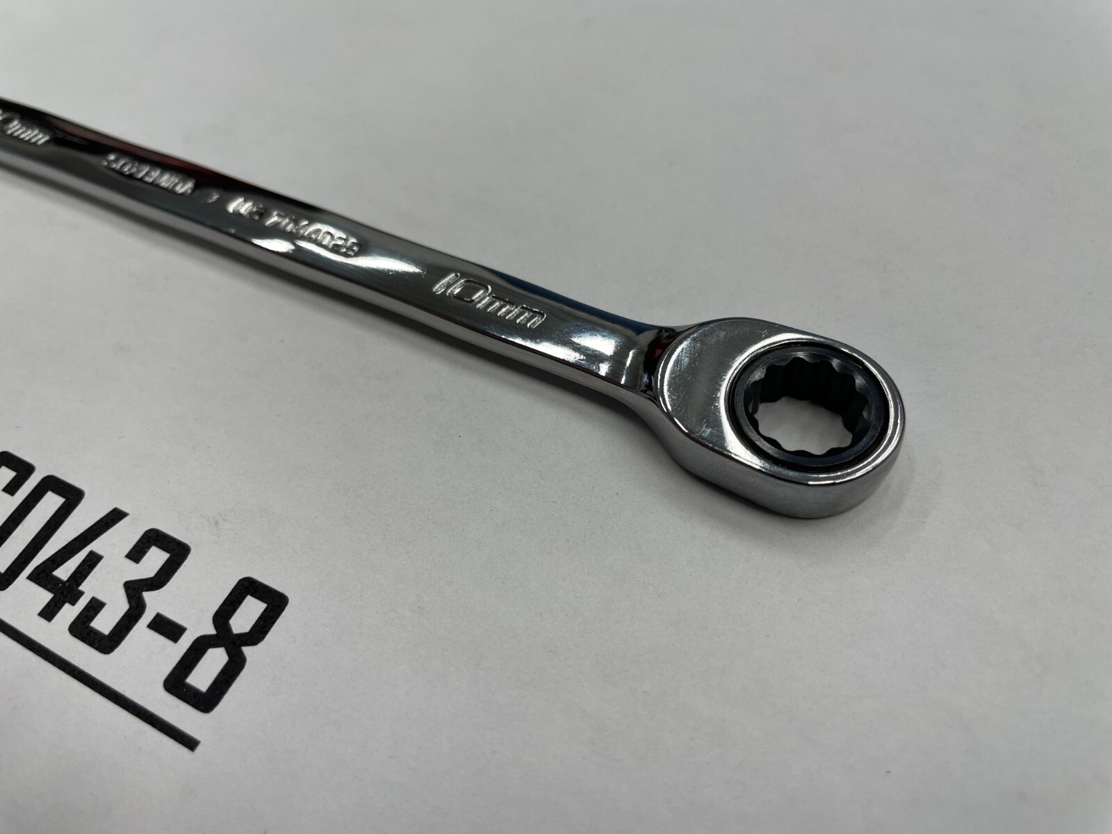 Snap-on Tools NEW 10mm Metric 0° Non-Reversing Ratcheting Combo Wrench SOXRM10A