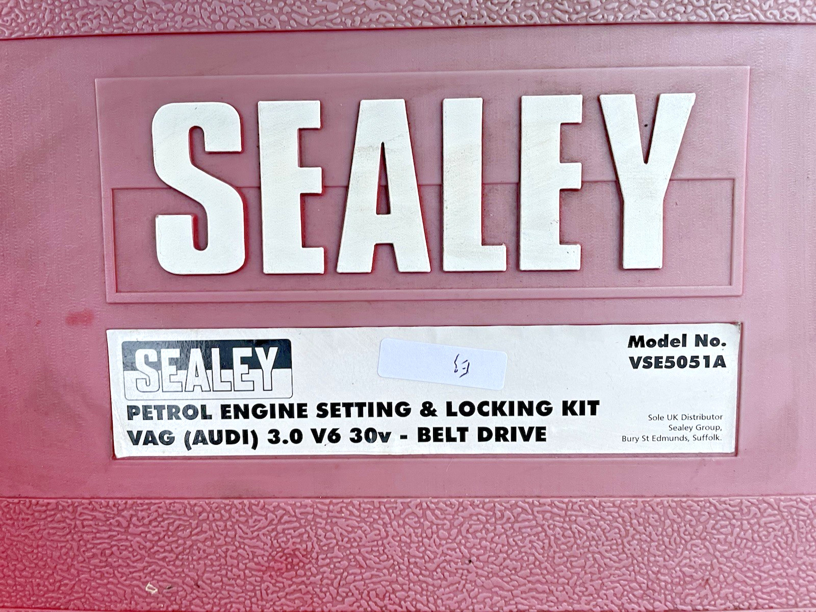 Sealey VSE5051A Petrol Engine Setting & Locking Kit VAG (AUDI) 3.0v Belt Drive
