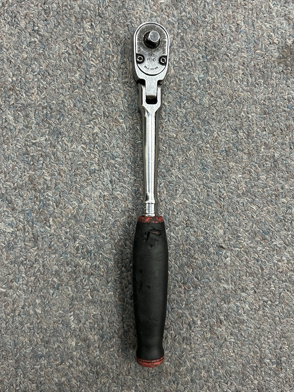 Snap On thlf72 1/4” Flex Head Ratchet Black And Red Handle