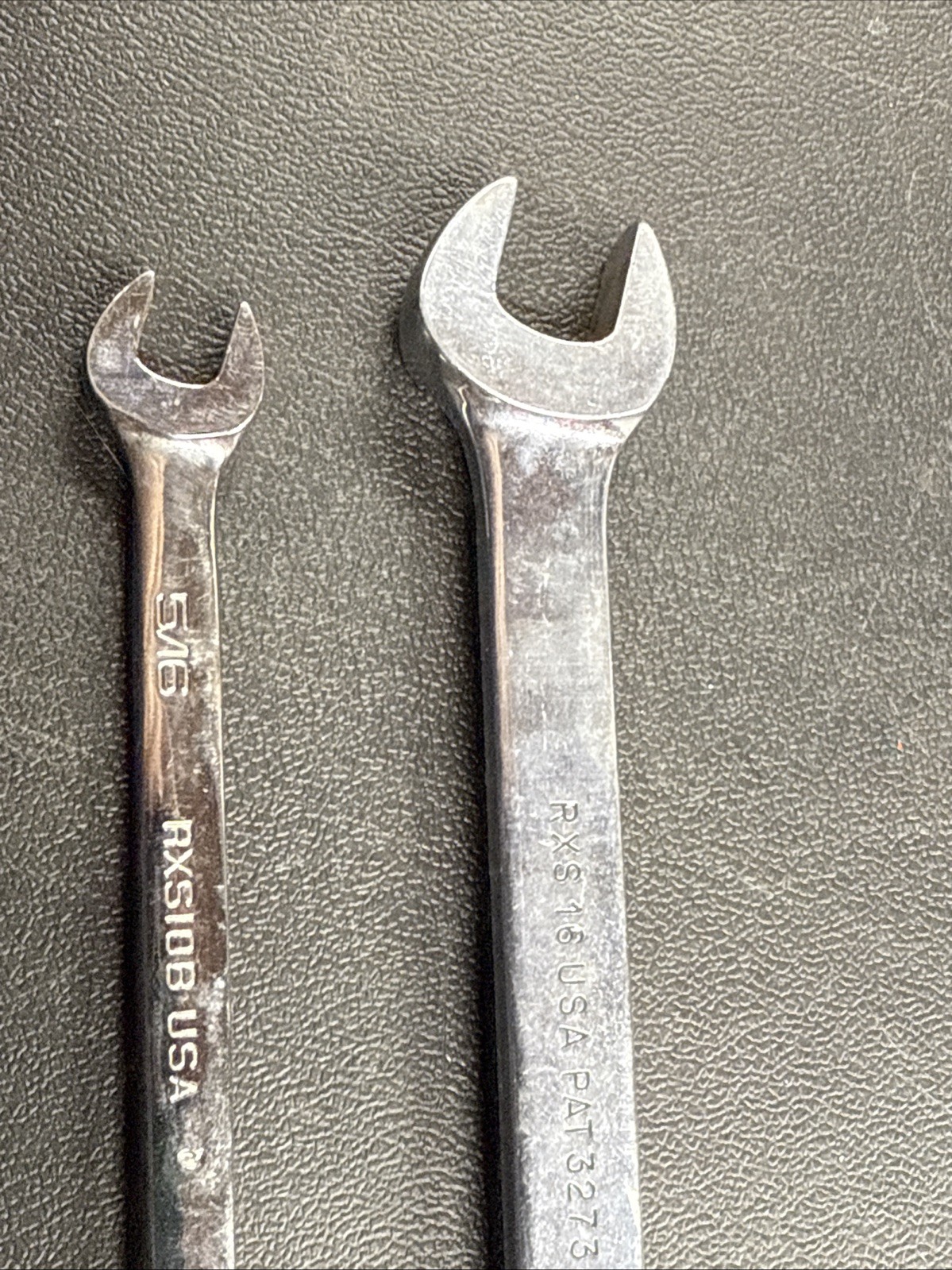 Snap on Tools RXS 2 Pc Metric Open End/Flare Nut Wrench SAE 1/2 5/16