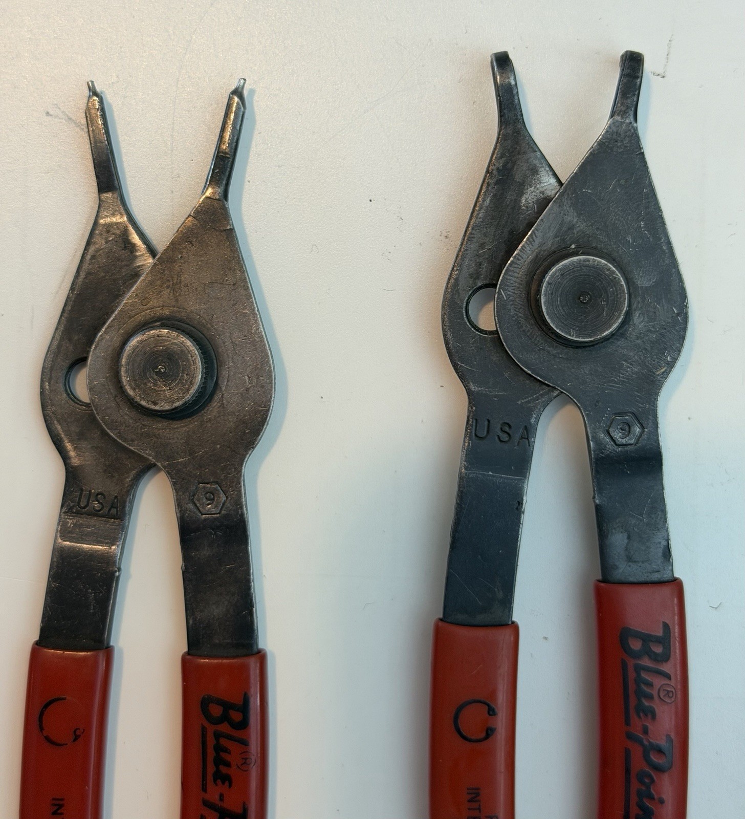 Blue Point Snap Ring Pliers Set of 4 PR 12A, PR 34A, PR 129A, PR 349A CLEAN