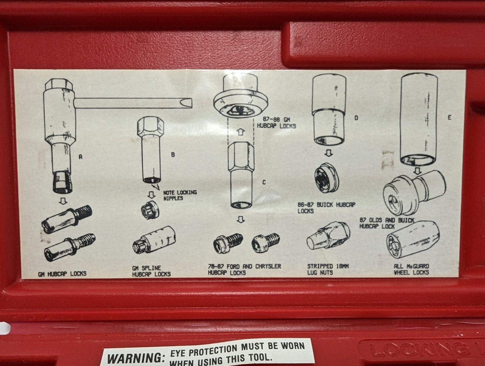 Ken-Tool 30170 Hubcap & Wheel Lock Removal Kit – GM and Ford/Chrysler