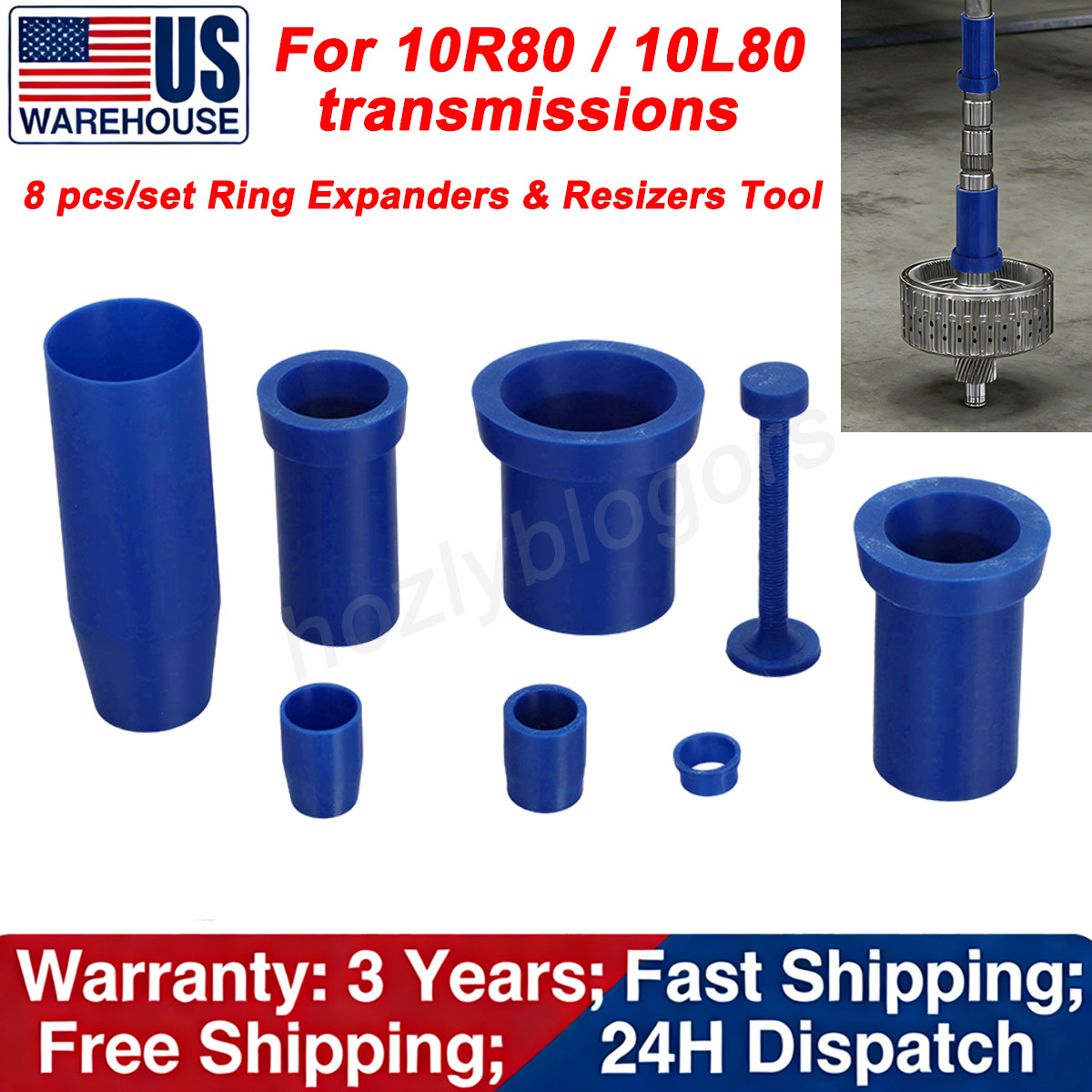 8PCS For Ford 10R80 / GM 10L80 Transmission Ring Expander & Resizer Tool Kit US