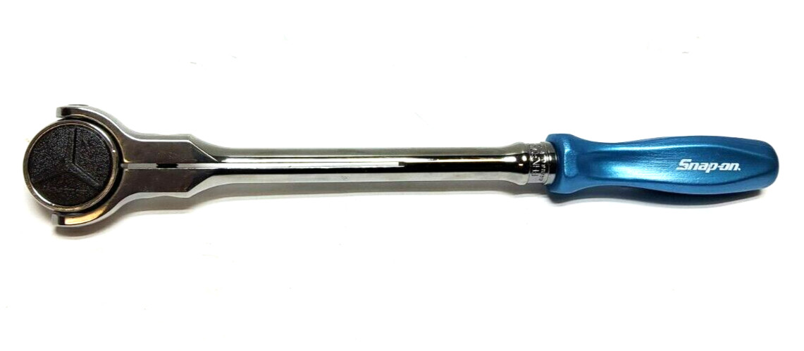 New Snap-on™ 3/8″ drive 13″ long Hard Grip Round SWIVEL Head Ratchet FHNFD100PB