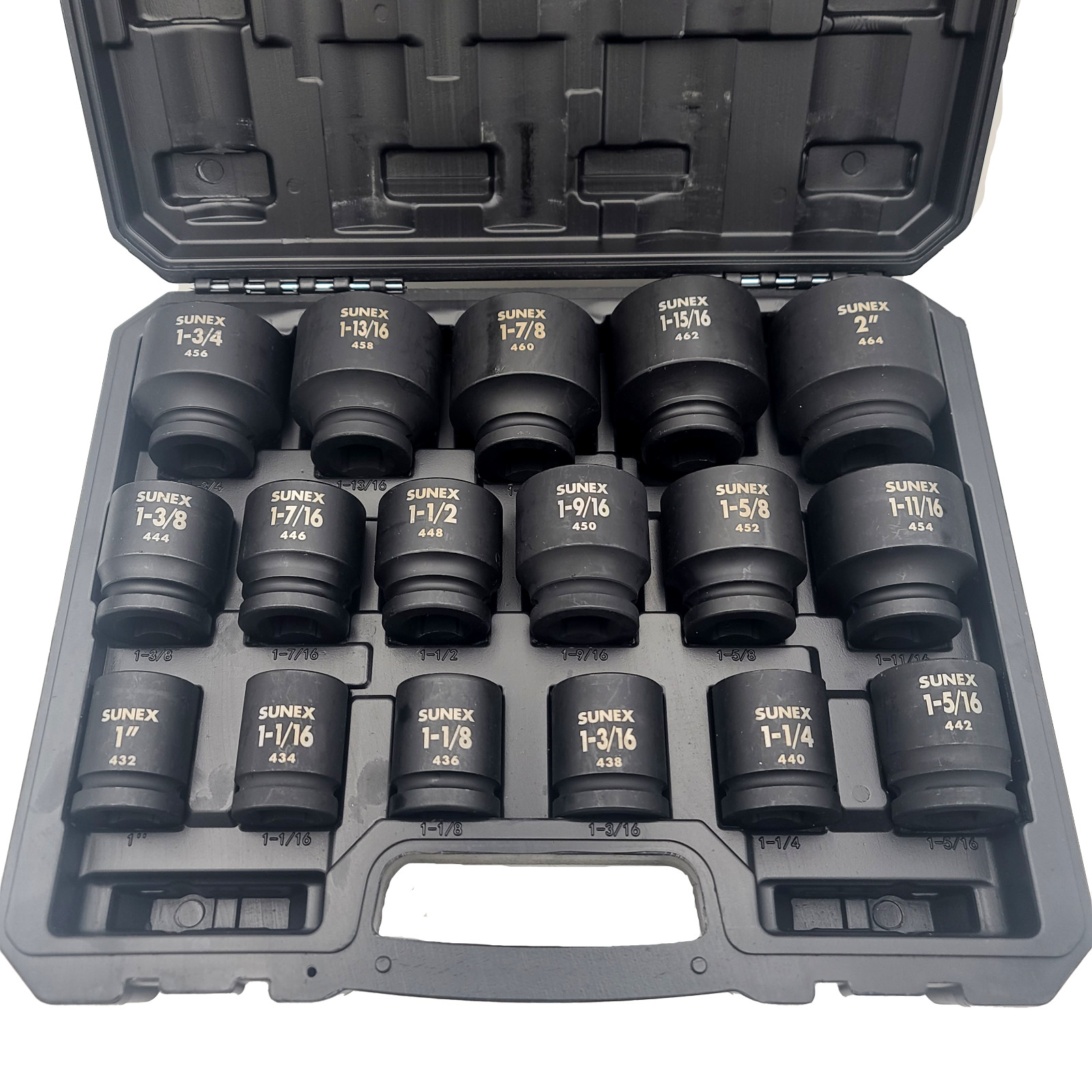 SUNEX 4683 3/4 in Heavy Duty SAE Impact Socket Set 17 Pieces New