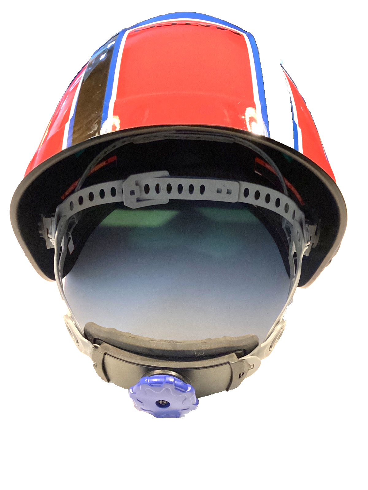 Matco Tools WH900V Auto Darken Welding Helmet Red White Blue Grind Weld Cut MINT