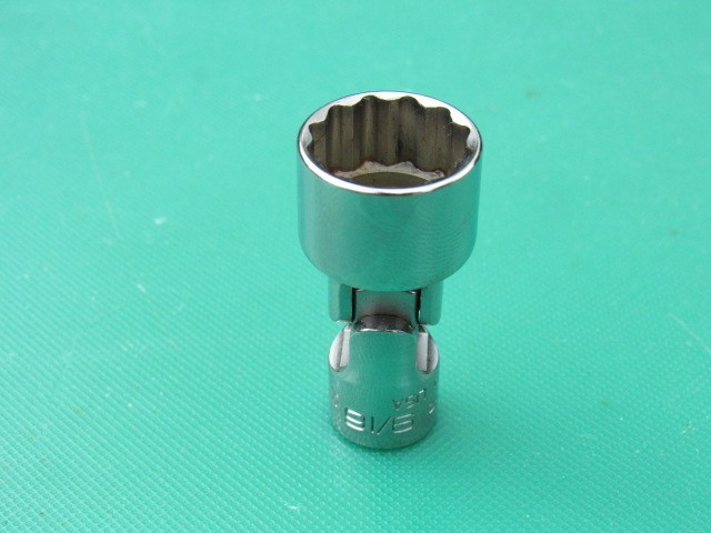 SNAP ON TMU181A 9/16″ 12 POINT 1/4″ DRIVE SAE UNIVERSAL SWIVEL SOCKET NEW LOGO