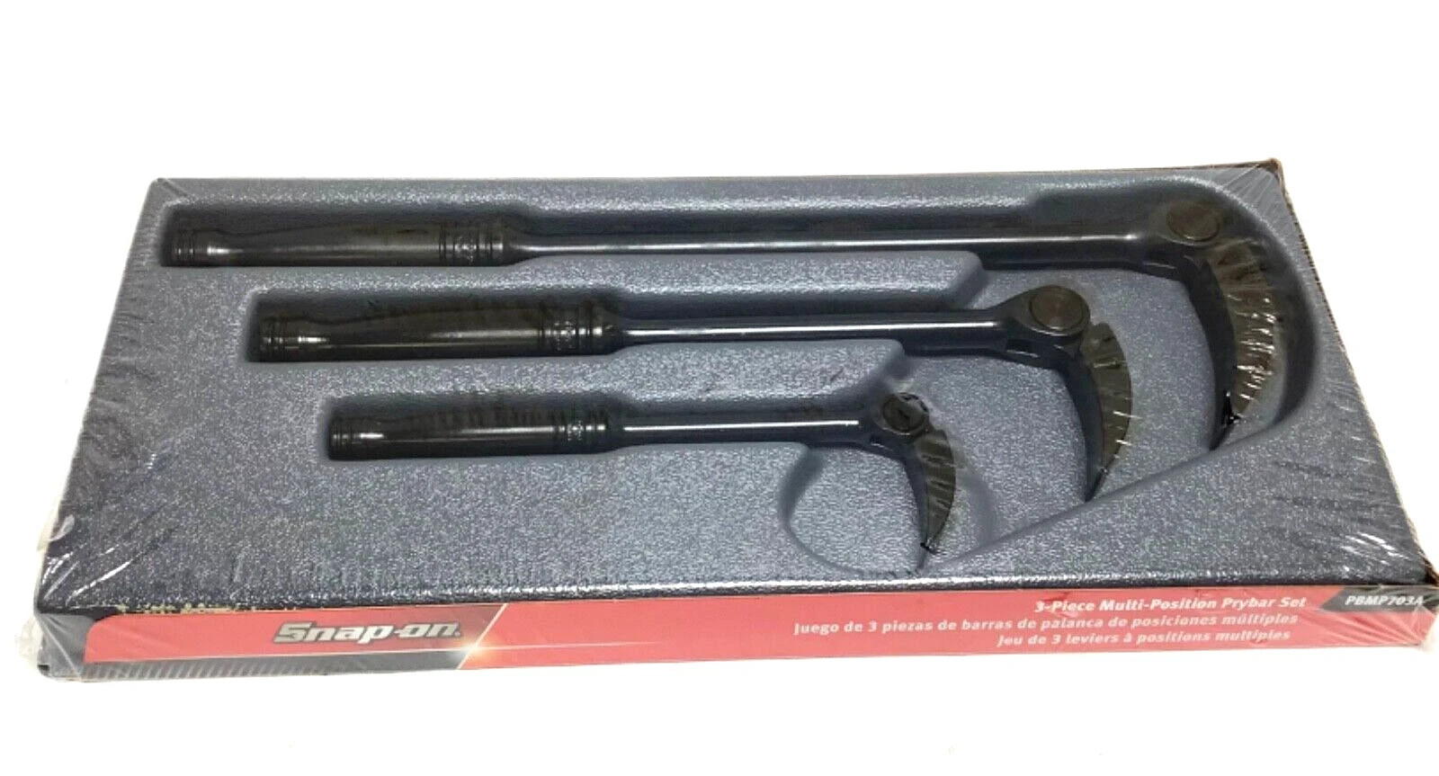 Snap-on Indexing Multi-Position 8″ 12″ 16″ long Prybar Set PBMP703A SEALED