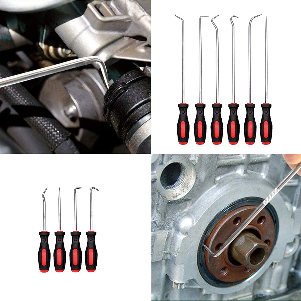 10pcs Pick and Hook Set Car Auto Oil Seal/O-Ring Seal Gasket Pick Puller Remover