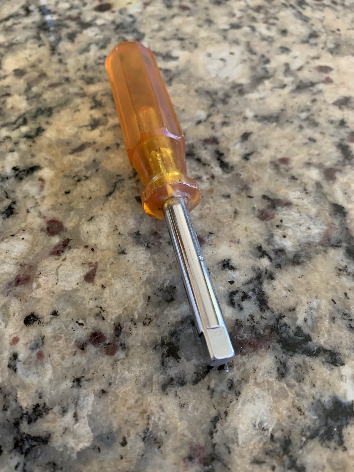 🟡 Vintage Super Snap-On TM4 1/4″ Socket Shank Driver CLEAR AMBER HANDLE