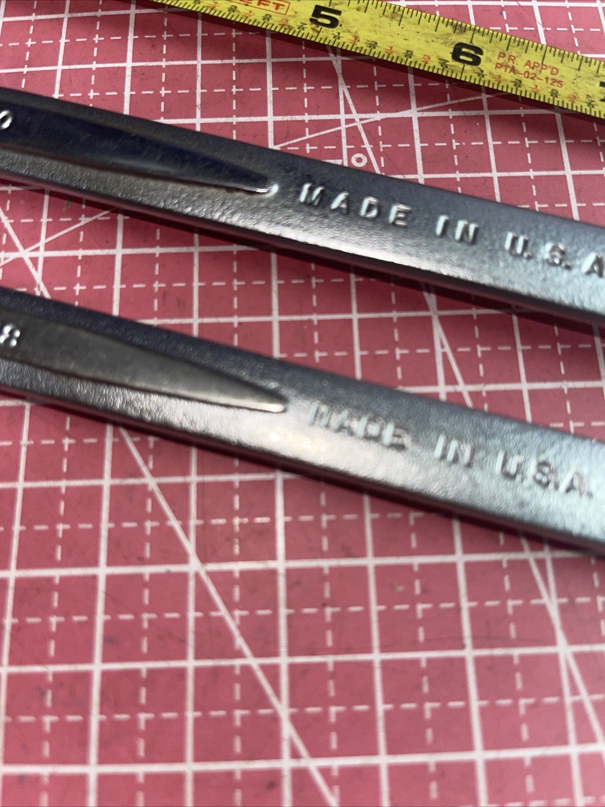 EASCO USA 5/8 & 9/16 In SAE 12 Point Combination Wrench Set 63118 63120 Print