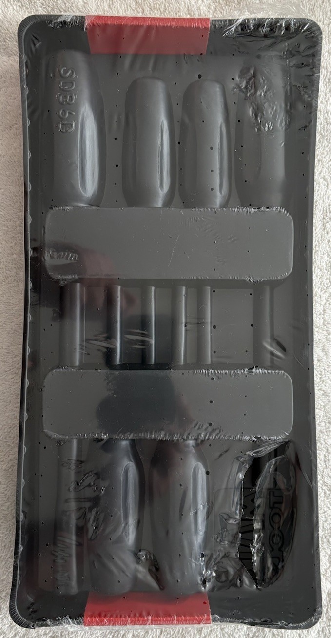 Mac Tools 6 Pc. Mac Grip Combo Screwdriver Set w/Plastic Storage Tray (Orange)