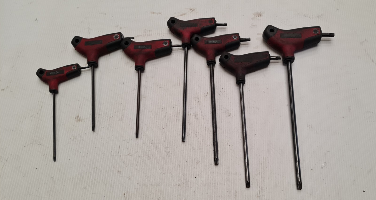Mac Tools T Handle Torx Key Bars T10-T40 Set Bi-Material SHKTT7PT
