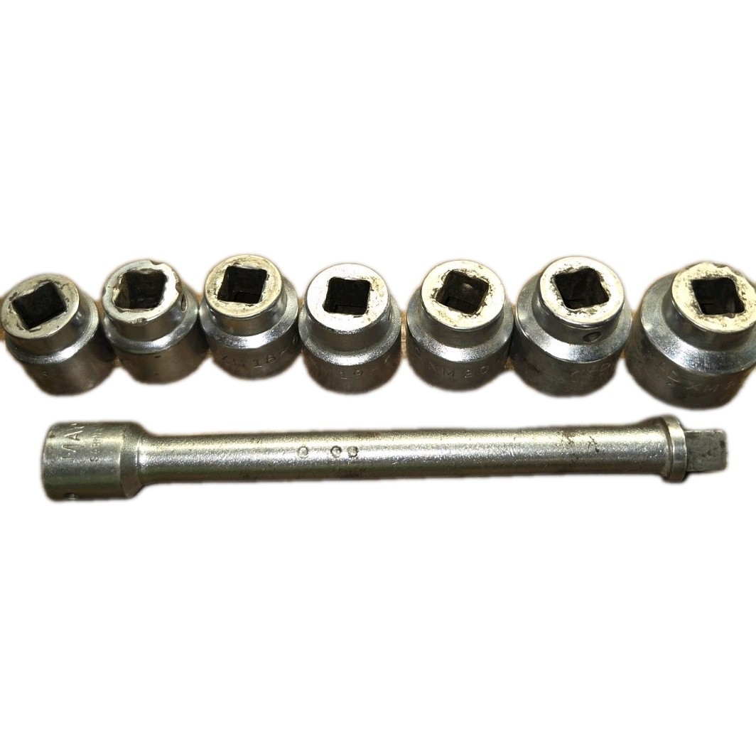 MAC TOOLS ⅜” DR. SOCKETS 6-PC + 6” EXTENSION 16-21MM & 23MM