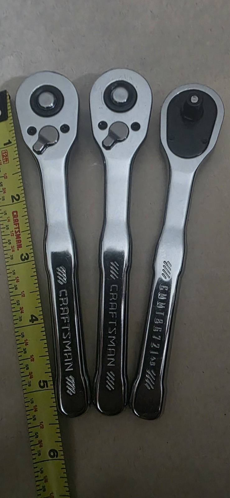 Craftsman 1/4 Quick Release Standard Ratchet CMMT86721 (3X)