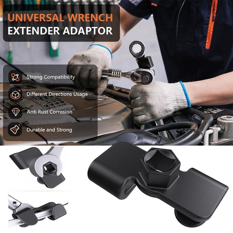 Universal Wrench Extender Adaptor for 1/2 Inch Drive or 21 Mm Hex Drive, Wrench