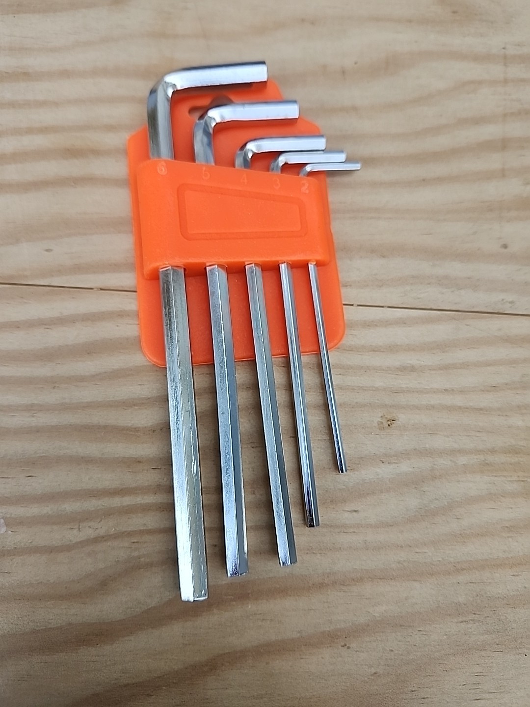 Hexagonal wrench 2 to 6 mm 5 pieces