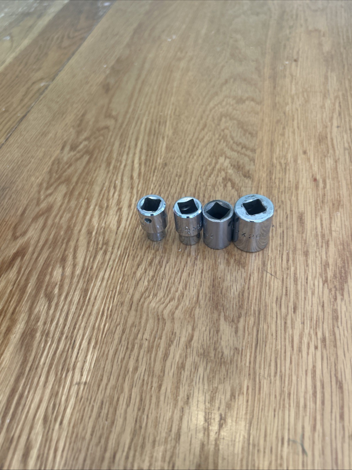 MAC – Lot Of 4 Shallow Sockets,3/8” Drive,12pt (5/16”, 3/8”, 1/2” & 5/8”) USA