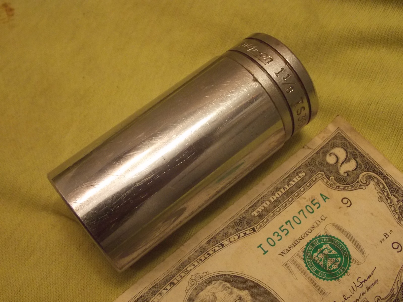 Snap-on TS361 1/2″ Drive 1-1/8 6-Point Deep Socket TS221 11/16 FREE Ship After1