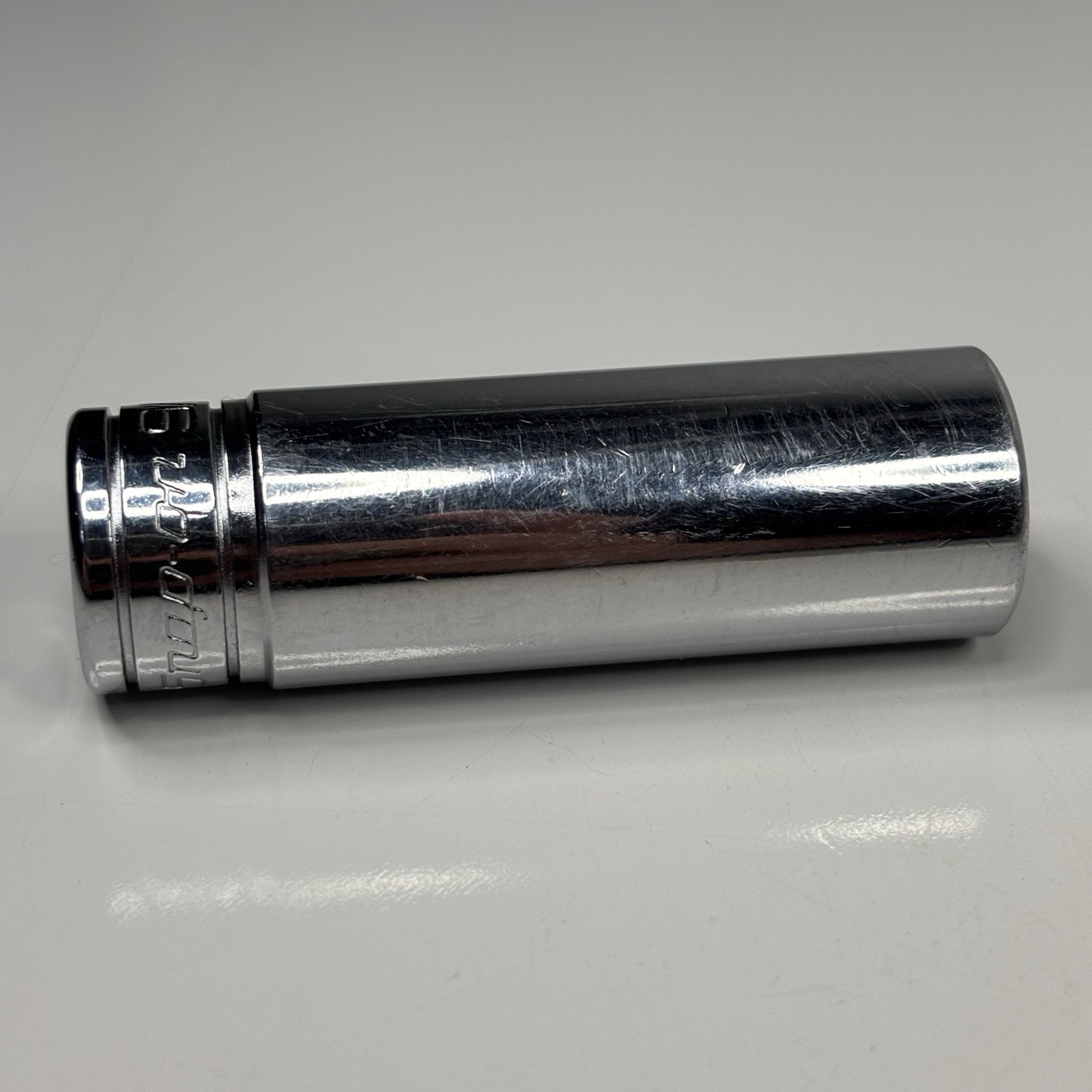 Snap On Tool SF181 3/8 Dr 12Pt SAE 9/16 Flank Dr Deep Chrome Socket USA 1998