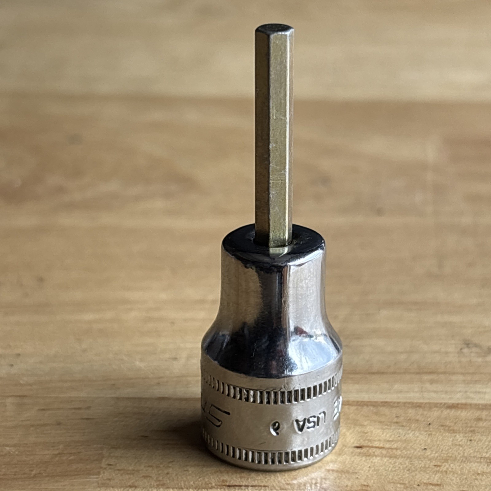 Snap On 4mm Hex Bit Driver Socket 3/8″ Drive FAM4E USA