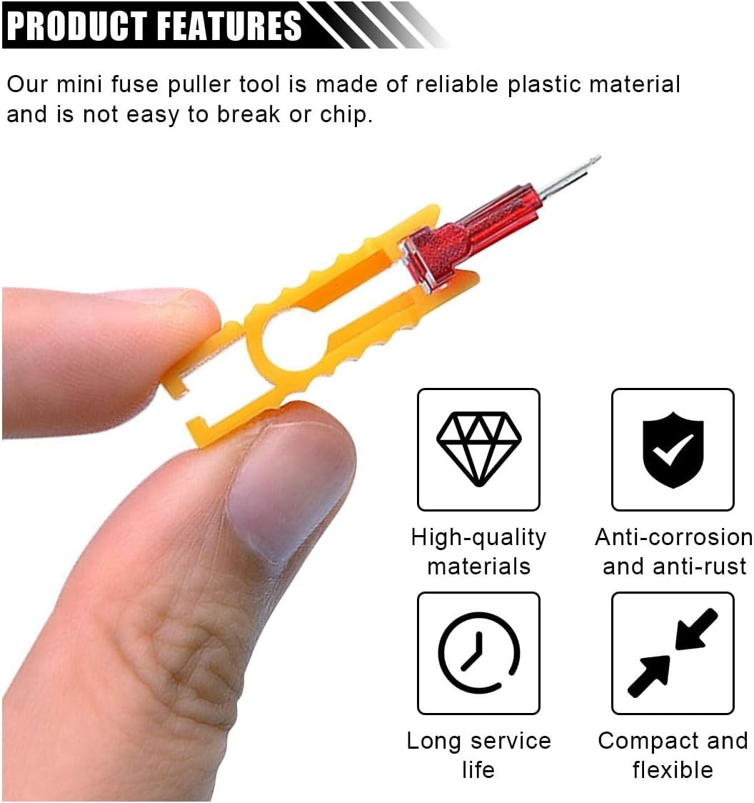 Fuse Puller Tool, Extraction Tool, Plastic Fuses Remover, Maintenance Accesso,