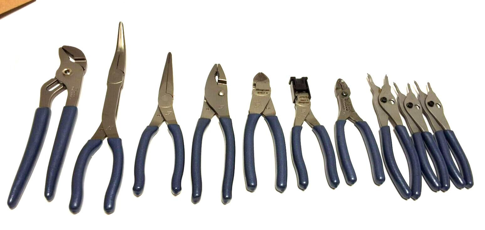 New Snap-on™ PL1000STARTMB 10pc Pliers Starter Set Needle Nose Cutters Crimper