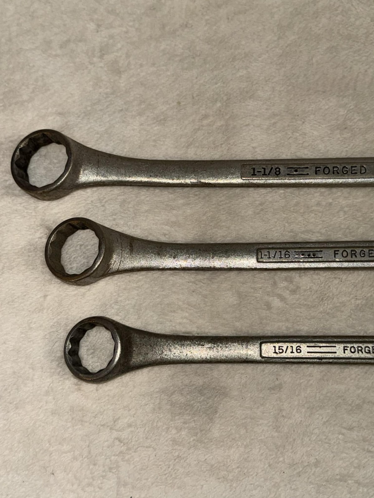 Vintage Craftsman 1-1/16″ x 1-1/4″ & 1-1/8″ x 1-5/16″ Offset Box End Wrench