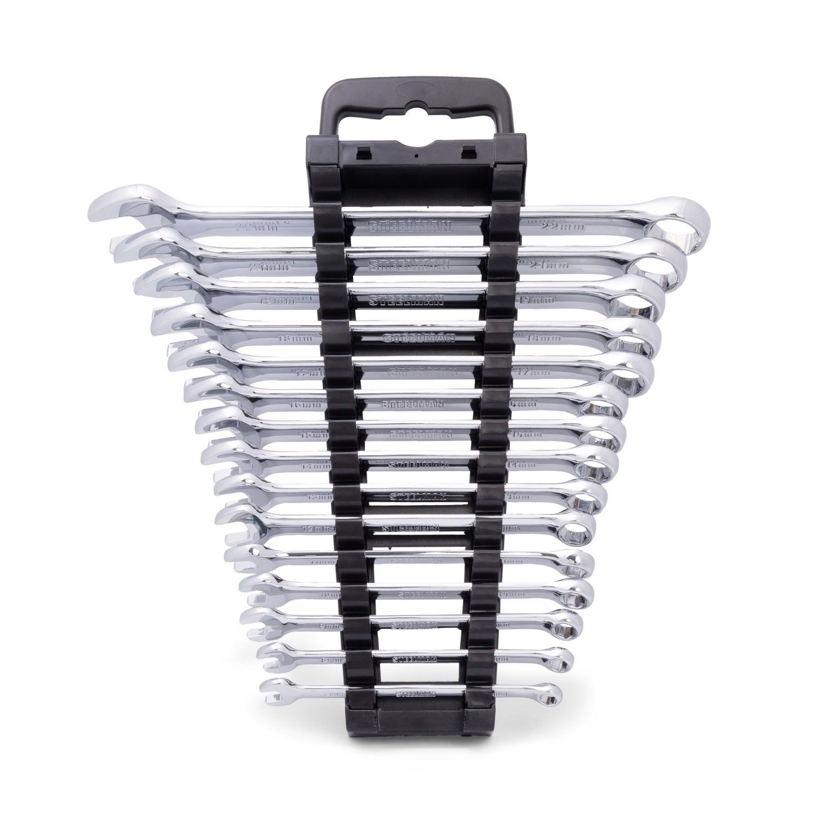 Steelman 6 Point Metric/Combination 15 Piece Wrench Set 78533