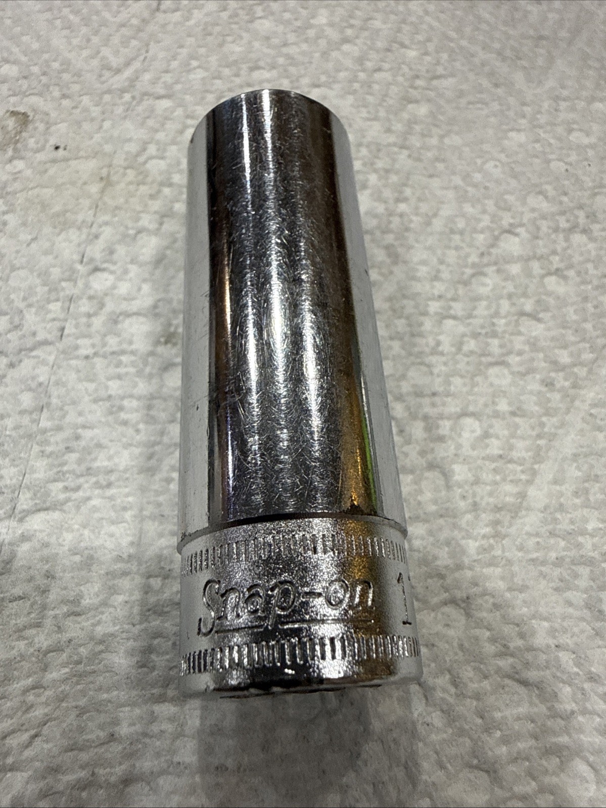 SFSM17 17mm Snap-On Socket 3/8 Drive 6-Point Deep Chrome Vintage Tool