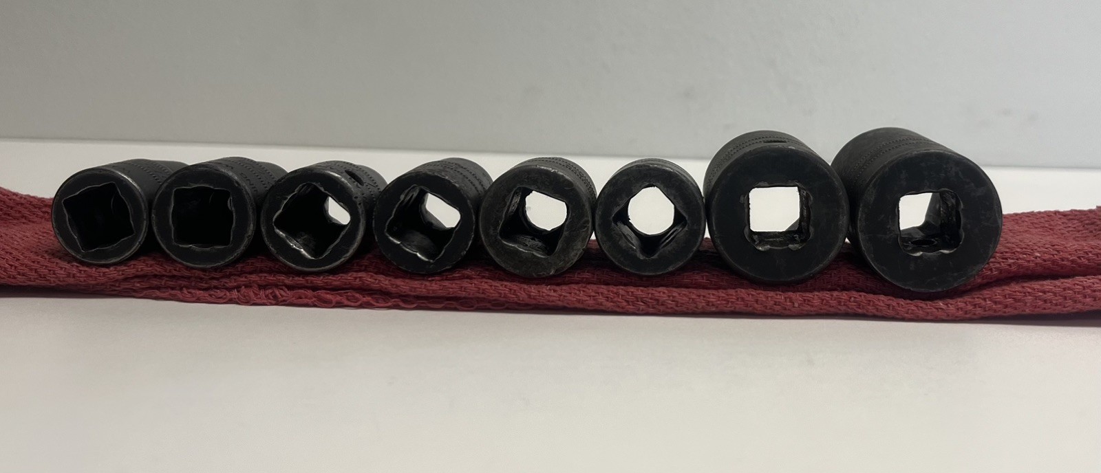 Lot Of 8 Snap-On 6 Pt Shallow Impact Sockets IMM110-IMM160 IMM220 IMM230 Metric