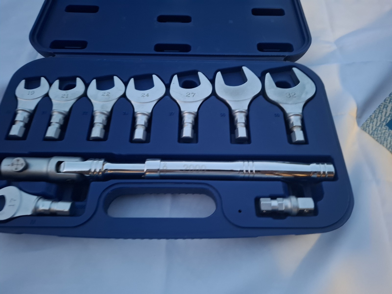 Boxed NOS LASER 10 piece obstruction spanner head tool set Never Used