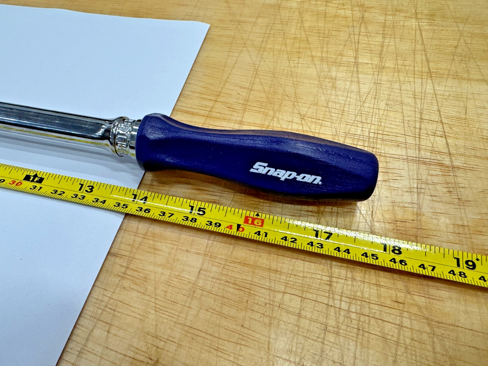 Snap-on Tools USA DARK PURPLE 3/8″ Drive Hard Grip Extra Long Ratchet FHLLD80DP