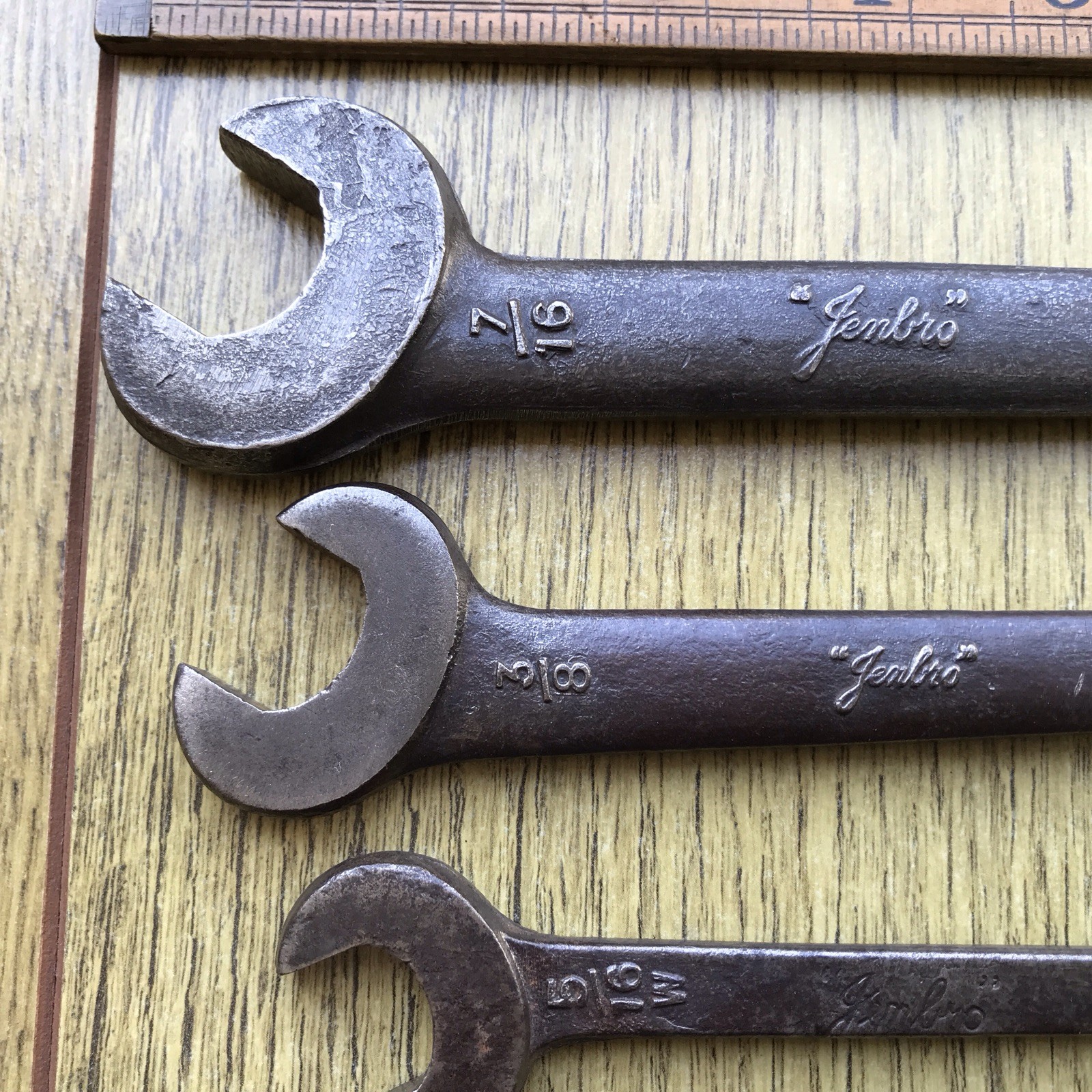5 Vintage Jenbro Whitworth Spanner’s 7/16” to 1/8” Whitworth.