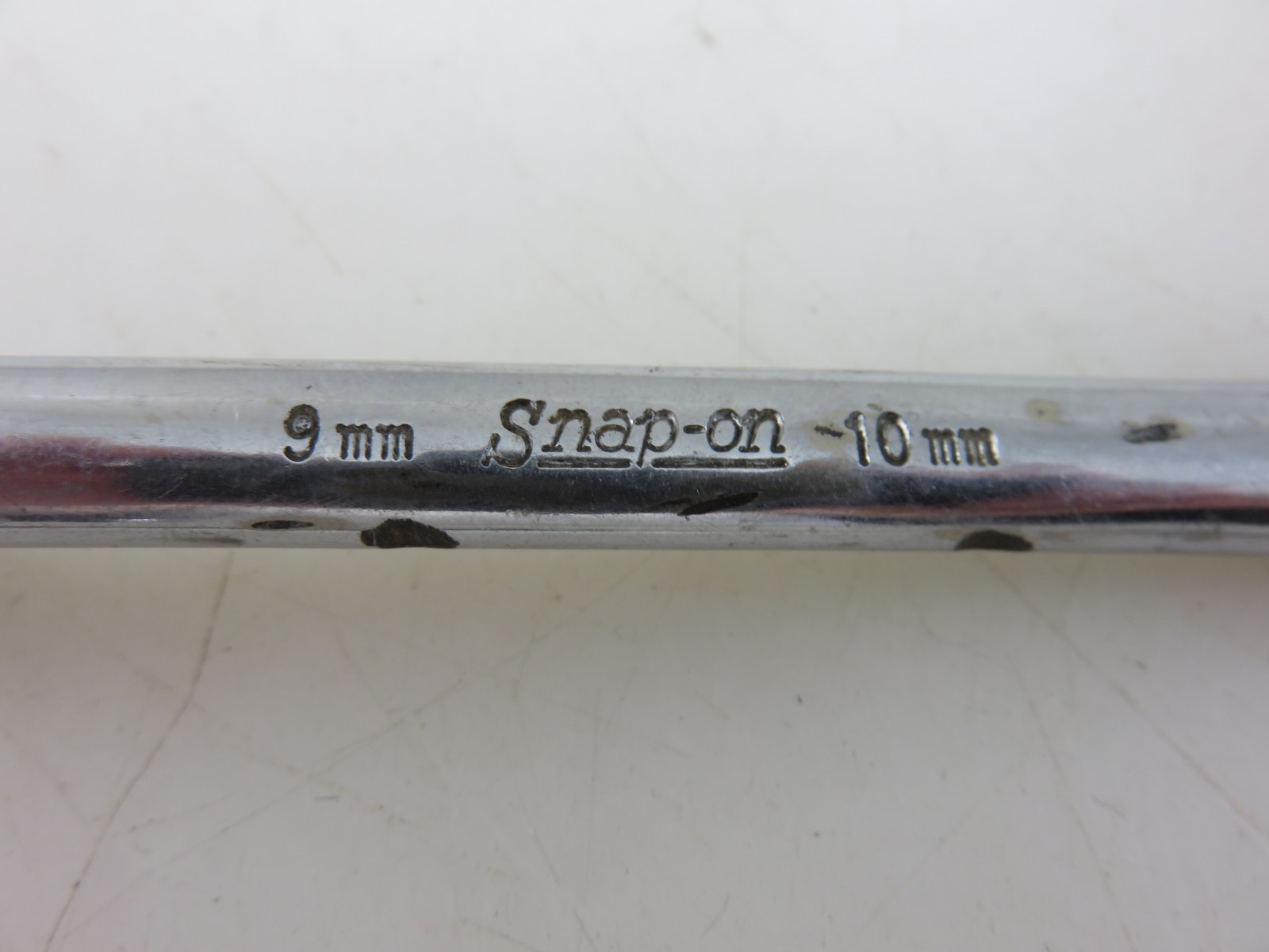 Snap-On XSM910 SHORT METRIC 10° Offset Box End Wrench 9mm x 10mm Vintage